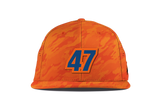 Blaze Orange Camo Flat Performance Hat