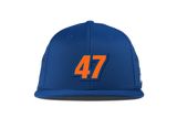 Royal Blue Flat Performance Hat
