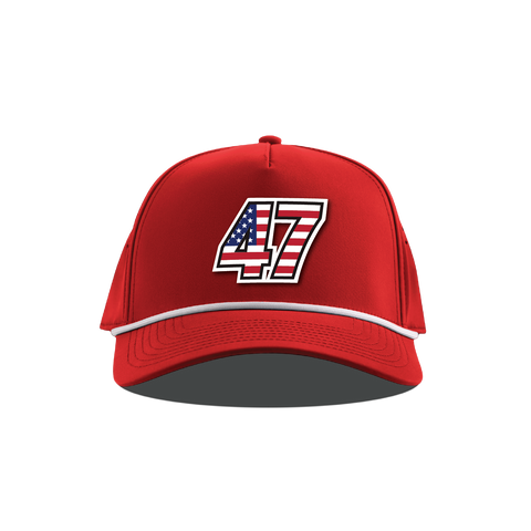 Red Patriotic No. 47 Performance Hat
