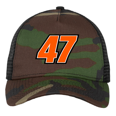 Camo/Neon No. 47 Trucker Hat